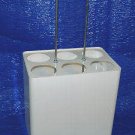 SIX OIL BOTTLE METAL RACK HOLDER