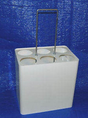 SIX OIL BOTTLE METAL RACK HOLDER