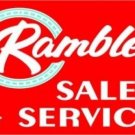 Rambler Sales Service Metal Sign Heavy Metal Sign 17"