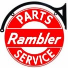 Rambler Double Sided Parts & Service Bracket Sign 22"