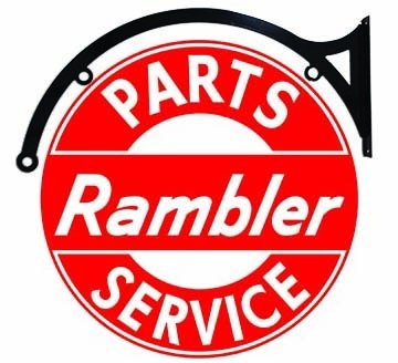 Rambler Double Sided Parts & Service Bracket Sign 22"