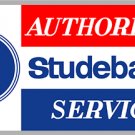 Studebaker Sign Authorized Service Sign Heavy Baked Enamel Steel 30" Studebaker Sign Authorized Service Sign Heavy Baked Enamel Steel 30"