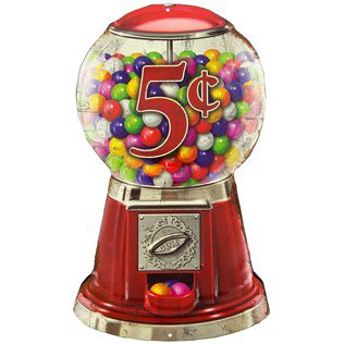 Gumball Machine Embossed Sign Die Cut Cabin Lodge Garage Shop Home Decor