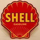 Shell Gasoline Steel Sign Red Clam Shaped Shell Gasoline Steel Sign Red Clam Shaped