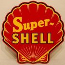 Red Super Shell Gasoline Steel Sign Red Clam Shaped Red Super Shell Gasoline Steel Sign Red Clam Shaped
