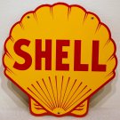 Shell Gasoline Steel Sign Yellow Clam Shaped Shell Gasoline Steel Sign Yellow Clam Shaped