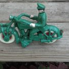 Champion Motorcycle Green Cast Iron Cabin Lodge Man Cave Home Decor
