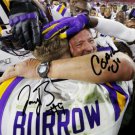 JOE BURROW & COACH O SIGNED PHOTO 8X10 RP AUTOGRAPHED LSU TIGERS FOOTBALL