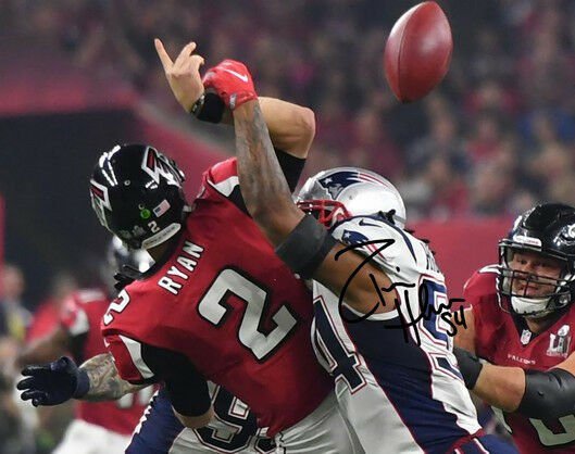 DONTA HIGHTOWER SIGNED PHOTO 8X10 RP AUTOGRAPHED SUPERBOWL STRIP SACK