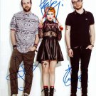 PARAMORE GROUP BAND SIGNED POSTER PHOTO 8X10 RP AUTOGRAPHED HAYLEY WILLIAMS