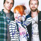 * PARAMORE GROUP BAND SIGNED POSTER PHOTO 8X10 RP AUTOGRAPHED HAYLEY WILLIAMS