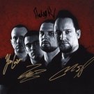 VOLBEAT BAND SIGNED PHOTO 8X10 RP AUTOGRAPHED MICHAEL POULSON + ALL MEMBERS