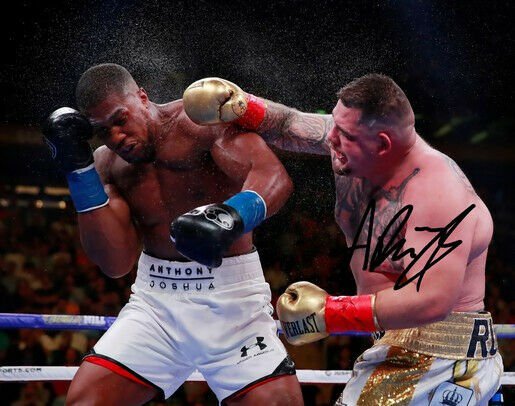 ANDY RUIZ JR ANTHONY SIGNED PHOTO 8X10 RP AUTOGRAPHED JOSHUA BOXING CHAMPION