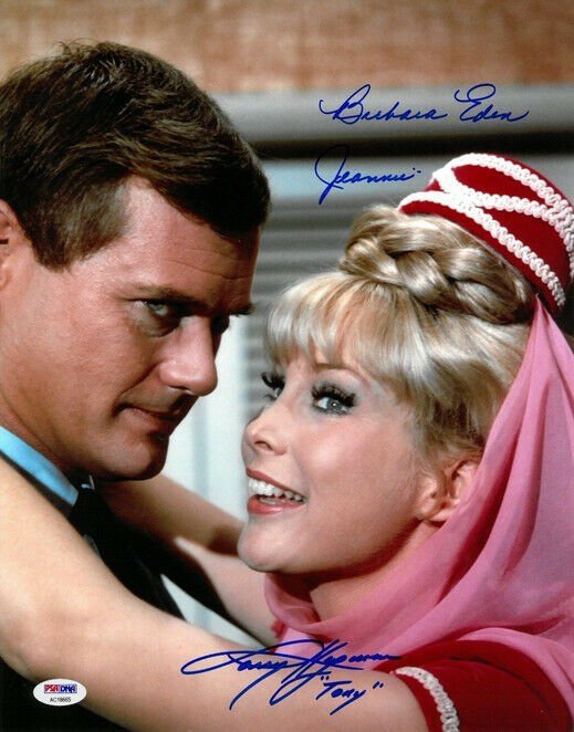 BARBARA EDEN LARRY HAGMAN SIGNED PHOTO 8X10 RP AUTOGRAPHED I DREAM OF JEANNIE