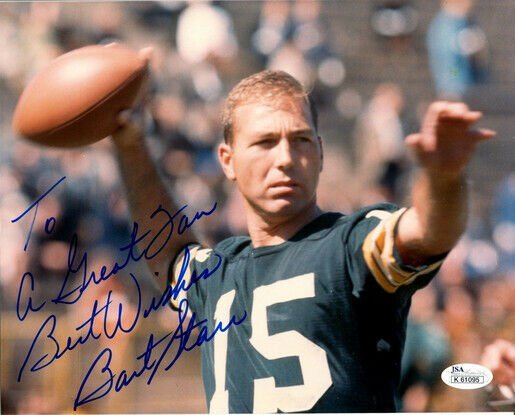 BART STARR SIGNED PHOTO 8X10 RP AUTOGRAPHED GREEN BAY PACKERS HOF