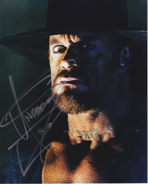 * THE UNDERTAKER SIGNED PHOTO 8X10 RP AUTOGRAPHED WWE WRESTLING *