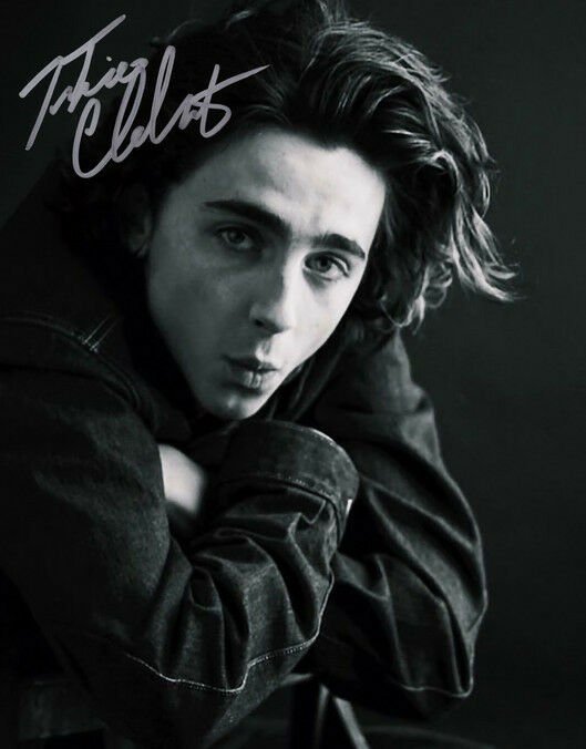 * TIMOTHEE CHALAMET SIGNED PHOTO 8X10 RP AUTOGRAPHED HOT !!
