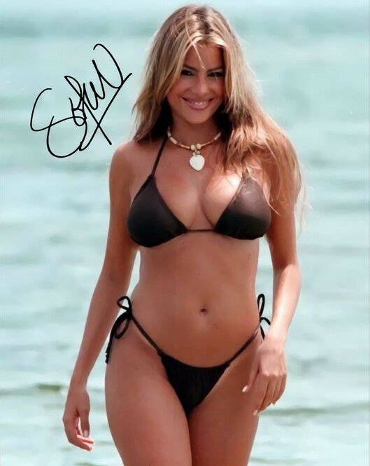 SOFIA VERGARA SIGNED POSTER PHOTO 8X10 RP PERFUME AUTOGRAPHED BEAUTIFUL !