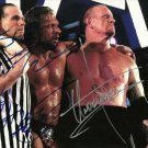 UNDERTAKER TRIPLE H SHAWN MICHAELS SIGNED PHOTO 8X10 RP AUTOGRAPHED WRESTLING