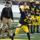 JIM HARBAUGH SHEA PATTERSON SIGNED PHOTO 8X10 RP AUTOGRAPHED MICHIGAN WOLVERINES