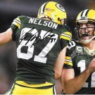 AARON RODGERS JORDY NELSON SIGNED PHOTO 8X10 RP AUTOGRAPHED GREEN BAY PACKERS