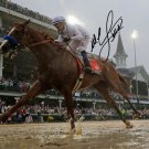 * JUSTIFY MIKE SMITH SIGNED PHOTO 8X10 RP AUTOGRAPHED TRIPLE CROWN CHAMPION !