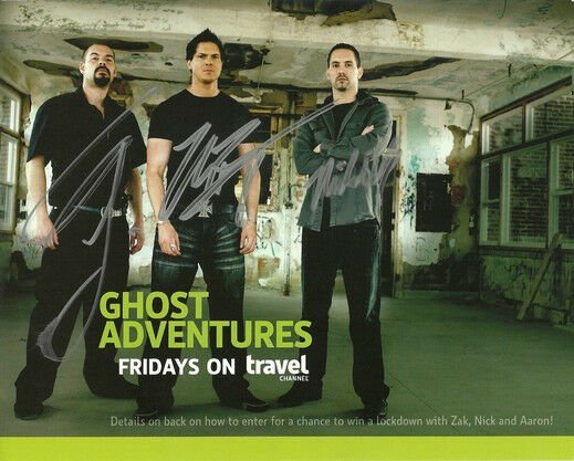 GHOST ADVENTURES GROUP CAST SIGNED PHOTO 8X10 RP AUTOGRAPHED ZAK BAGANS + ALL