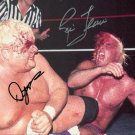 RIC FLAIR & DUSTY RHODES SIGNED PHOTO 8X10 RP AUTOGRAPHED WWF WWE WRESTLING