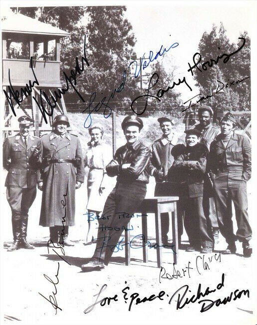 HOGAN'S HEROES CAST SIGNED PHOTO 8X10 RP AUTOGRAPHED BOB CRANE WERNER KLEMPERER