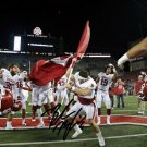 ** BAKER MAYFIELD SIGNED PHOTO 8X10 RP AUTOGRAPHED OKLAHOMA SOONERS WITH FLAG
