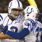 ANDREW LUCK TY HILTON SIGNED PHOTO 8X10 RP AUTOGRAPHED INDIANAPOLIS COLTS T.Y.