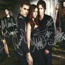 VAMPIRE DIARIES FULL CAST SIGNED PHOTO 8X10 RP AUTOGRAPHED ALL MEMBERS !