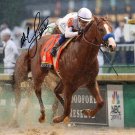 MIKE SMITH  JUSTIFY SIGNED PHOTO 8X10 RP AUTOGRAPHED TRIPLE CROWN WINNER