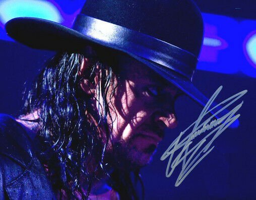 THE UNDERTAKER SIGNED PHOTO 8X10 RP AUTO AUTOGRAPHED WWE WRESTLING **