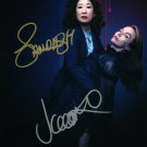 * JODIE COMER SANDRA OH SIGNED POSTER PHOTO 8X10 RP AUTOGRAPHED * KILLING EVE