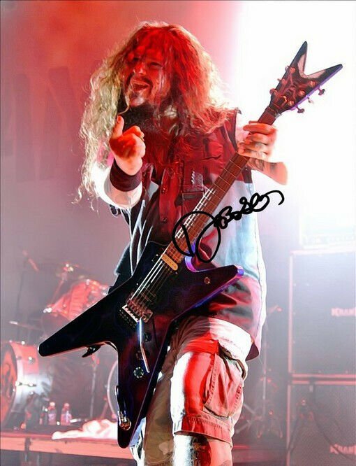 DIMEBAG DARRELL SIGNED PHOTO 8X10 RP AUTOGRAPHED PANTERA GUITARIST