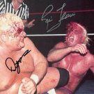 RIC FLAIR DUSTY RHODES SIGNED PHOTO 8X10 RP AUTOGRAPHED WWE WWF WRESTLING