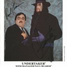 THE UNDERTAKER & PAUL BEARER SIGNED PHOTO 8X10 RP AUTOGRAPH  WWE WWF WRESTLING