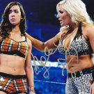 * AJ LEE & NATALYA SIGNED PHOTO 8X10 RP AUTO AUTOGRAPHED DIVAS CHAMPIONSHIP WWE
