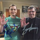 LEONARD NIMOY JIM PARSONS SIGNED PHOTO 8X10 RP AUTOGRAPHED STAR TREK BIG BANG