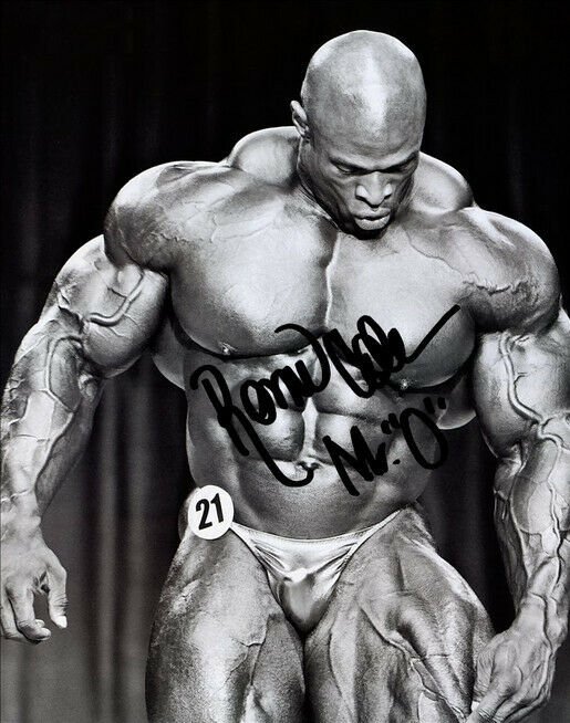 Ronnie Coleman Signed Poster Photo 8x10 Rp Autographed Ron Mr Olympia 2285