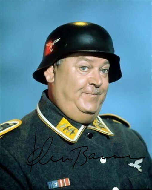 John Banner Signed Photo 8x10 Rp Autographed Hogan S Heroes Sergeant Schultz