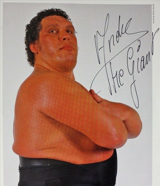 ANDRE THE GIANT SIGNED PHOTO 8X10 RP AUTOGRAPHED WWE WWF WRESTLING LEGEND *