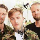 * HIGHLY SUSPECT BAND GROUP SIGNED PHOTO 8X10 RP AUTOGRAPHED RICH & RYAN MEYER +