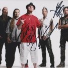 FIVE FINGER DEATH PUNCH GROUP SIGNED PHOTO 8X10 RP AUTOGRAPHED ALL BAND MEMBERS