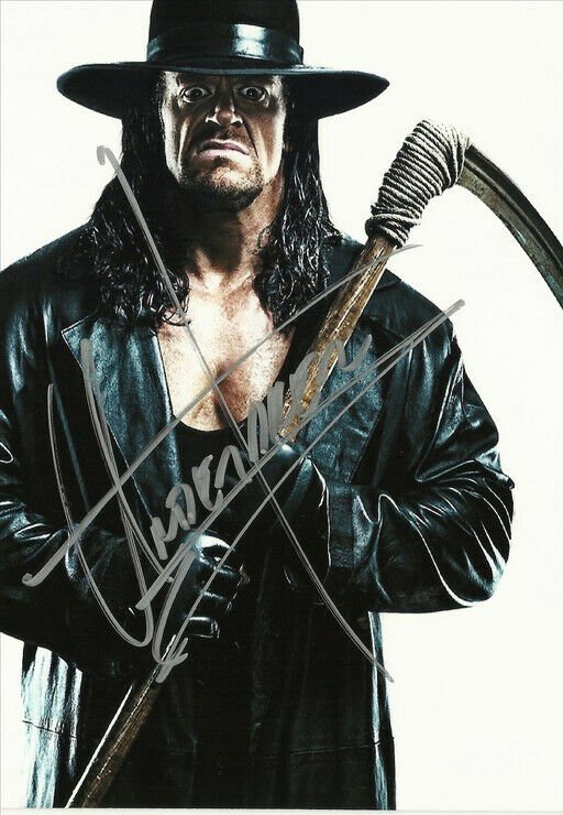 * THE UNDERTAKER SIGNED PHOTO 8X10 RP AUTOGRAPHED WWF WWE WRESTLING