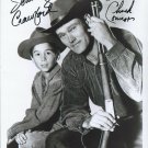 CHUCK CONNORS &  JOHNNY CRAWFORD SIGNED PHOTO 8X10 RP AUTOGRAPHED THE RIFLEMAN