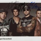 AVENGED SEVENFOLD FULL BAND GROUP SIGNED POSTER PHOTO 8X10 RP AUTOGRAPHED ALL
