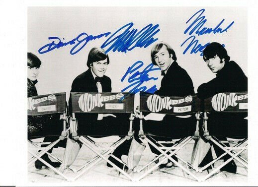 MONKEES FULL GROUP BAND CAST SIGNED PHOTO 8X10 RP AUTOGRAPHED PETER TORK + ALL