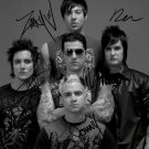 * AVENGED SEVENFOLD FULL BAND SIGNED POSTER PHOTO 8X10 RP AUTOGRAPH THE REV